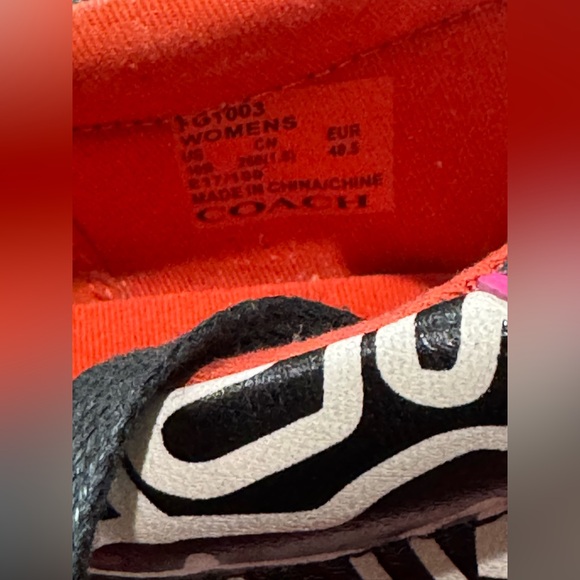 Coach x Keith Haring Leather Sneaker Women’s size 10 -unworn - box included - Picture 6 of 11